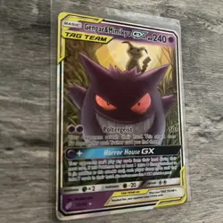 Pokemon TCG Gengar & Mimikyu GX 53/181 S&M Team Up Tag Team Ultra Rare NM - Image 2