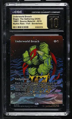 UNDERWORLD BREACH Ninja Turtles Source Material Cards Foil CGC Pristine 10 MTG - Image 1