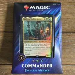 Faceless Menace Commander Deck Magic The Gathering 2019 Brand New Factory Sealed 630509892563 - Image 1
