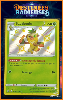 Carte Pokemon Badabouin SV005/SV122 EB4.5 Destinees Radieuses Epee Bouclier FR - Image 1