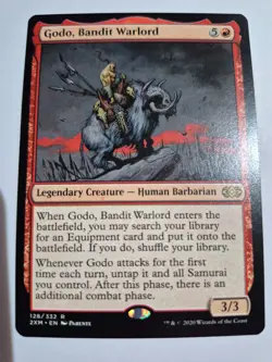 Magic the Gathering MTG - Godo, Bandit Warlord - Double Masters - NM - Image 1