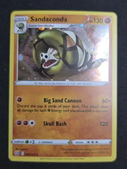 Sandaconda 082/163 Battle Styles Pokemon Holo Foil NM Swirl!! - Image 1
