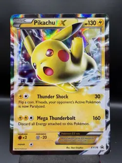 Pikachu EX - XY174 XY Promo Pokemon Holo LP - Image 1
