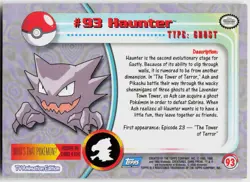 Haunter #93 Topps Blue Logo Series 2 Pokemon LP - Image 3