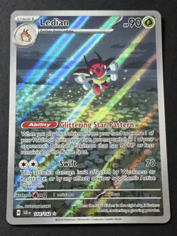 Ledian 144/142 Illustration Rare Pokemon Stellar Crown LP - Image 1