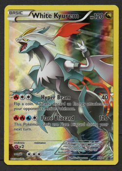 White Kyurem XY81 Holol Full Art Black Star Promo Pokemon XY Promos MP+ - Image 1