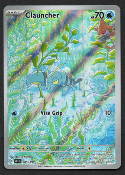 Clauncher 205/198 Illustration Rare Pokemon Scarlet & Violet Base set LP - Image 1