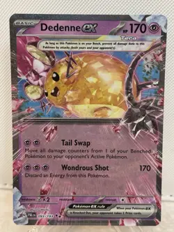 Pokemon TCG Dedenne ex 093/193 Sv02: Paldea Evolved Double Rare Holo EN - Image 1