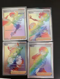 pokemon rainbow rare battle styles trainer phoebe korrina's focus klara cheryl - Image 1
