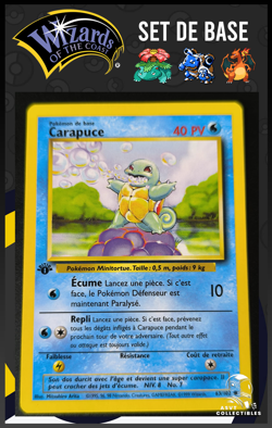 Carapuce 63/102 Edition 1 Ed 1 Set De Base Wizards Carte Pokemon FR - Image 1