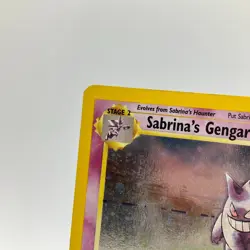 Sabrina's Gengar 014/132 Gym Heroes Holo Rare SWIRL Pokemon Card HP - Image 2