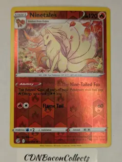 Ninetales 031/264 Uncommon Fusion Strike Pokemon Reverse Holo Near Mint - Image 1