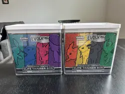 Pokemon TCG - Pokemon Center - Evolving Skies ETB’s Sealed Set of 2 W/Cases - Image 1