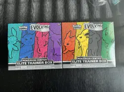 Pokemon TCG - Pokemon Center - Evolving Skies ETB’s Sealed Set of 2 W/Cases - Image 3