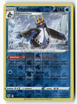 Empoleon 037/172 Holo Rare Brilliant Stars Pokemon Reverse Holo Near Mint - Image 1