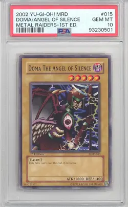 PSA 10 - Yu-Gi-Oh - MRD-015 - DOMA THE ANGEL OF SILENCE (c) *1st Ed* - GEM MINT - Image 1