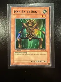 Man-Eater Bug LOB-108 Super Rare 1st Edition Yu-Gi-Oh - Image 1