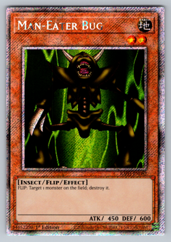 Man-Eater Bug Yugioh RA03-EN082 Platinum Secret Rare PSR NM - Image 1