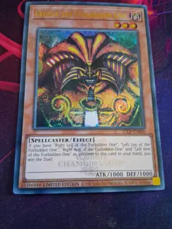 Exodia the Forbidden One 25LP-EN000 Yugioh Emblazoned Foil Ultra Rare MINT 2025 - Image 1