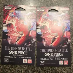 The Time of Battle Booster Pack One Piece Card Game English OP16 Lot Of 2 - Image 1