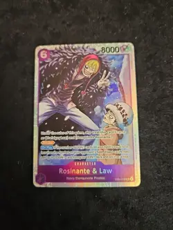 Rosinante & Law EB04-038 SR - THE AZURE SEA'S SEVEN ENGLISH OP14 - One Piece TCG - Image 1