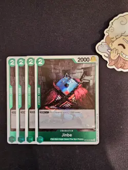 4x OP16-027 Jinbe R Playset -One Piece TCG- The Time of Battle English - Image 1