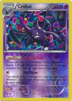 1x Crobat - 33/119 - Rare - Reverse Holo Lightly Played Pokemon XY-- Phantom For - Image 1