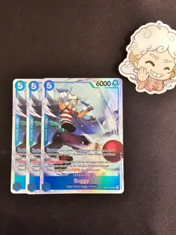 3x OP16-048 Buggy SR Set -One Piece TCG- The Time of Battle English - Image 1