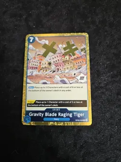 Gravity Blade Raging Tiger (Reprint) OP06-058 Wings Of The Captain One Piece TCG - Image 1