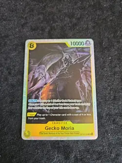 Gecko Moria Op14-104 Azure Sea Seven One Piece TCG Super Rare Enligsh Near Mint - Image 1