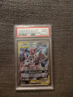 PSA 10 2019 Pokemon P.M. SM Black Star Full Art/Mewtwo & Mew Tag Team GX #SM191 - Image 2