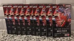 10x One Piece OP-16 The Time Of Battle Sleeved Booster (10 PACKS) - Image 1