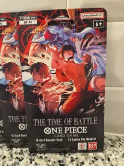 10x One Piece OP-16 The Time Of Battle Sleeved Booster (10 PACKS) - Image 2