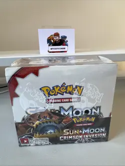 Pokemon Sun & Moon Crimson Invasion Booster Box Sealed - Image 1