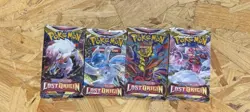 Lost Origin Booster Pack Art Bundle Set of 4 Factory Sealed Pokemon TCG - Image 1