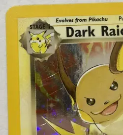 Pokemon Dark Raichu 7/110 Holo Rare Legendary Collection LP Vintage WOTC 2002 - Image 3