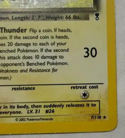 Pokemon Dark Raichu 7/110 Holo Rare Legendary Collection LP Vintage WOTC 2002 - Image 5