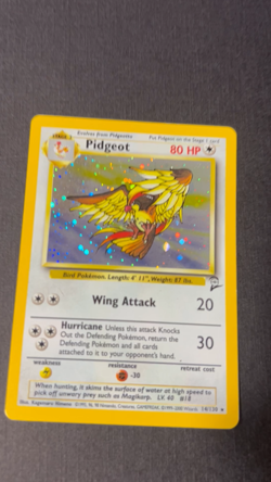 Pidgeot 14/130 — Holo Rare — Unlimited — WOTC — LP - English - Base Set 2 - Image 2