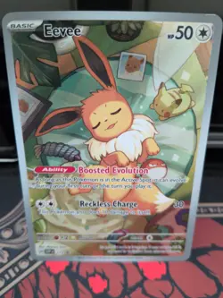 Pokemon TCG Eevee Prismatic Evolutions Promo SVP173 Illustration Rare - Image 2