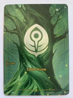 Calm Rune Spiritforged SFD R02a Alternate Art - Riftbound TCG - Near Mint - Image 1
