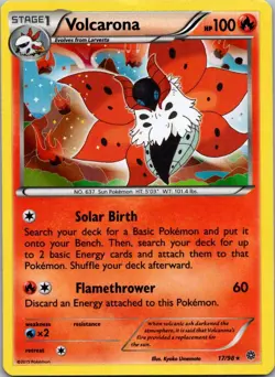 NM - Volcarona (17) #17/98 | Holo Rare | XY - Ancient Origins - Image 1
