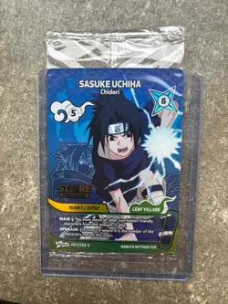 Naruto Mythos Sasuke Uchiha 107/130 V Store Championship Winner Card - Image 1