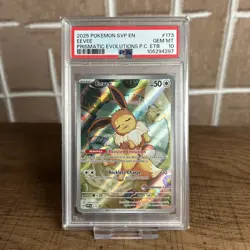 Eevee SVP 173 Pokemon Center Stamped Prismatic Evolutions - PSA 10 Gem Mint - Image 1