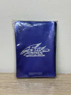 YUGIOH White & Blue Card Protectors 5Ds Duelist Card Sleeves - Image 1