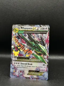 Pokemon Mega M Rayquaza EX Roaring Skies Ultra Rare Card 76/108 NM Condition - Image 1