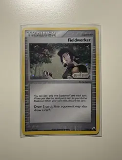 Pokemon Trainer Fieldworker 73/92 Legend Maker Stamped Holo Card 2006 NM/LP - Image 1