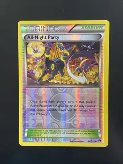 Pokemon Card All-Night Party 96/122 Reverse Holo Trainer XY Breakpoint - Image 1