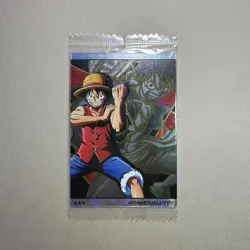 Monkey D. Luffy - No.10-01 SR - SEALED One Piece Wafer Card Bandai Japan B458 LL - Image 1