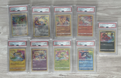 Pokemon PSA 10 Complete Set of 9 Amazing Rare Vivid Voltage/Shining Fates Cards - Image 1
