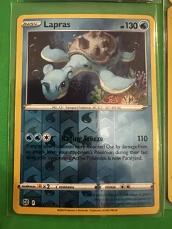 Pokemon Lapras Card Lot EX Reverse Holo Breakpoint Chilling Reign 6 Cards - Image 4
